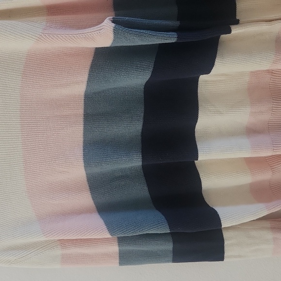 Cable Stitch Striped Pastel Sweater - Picture 4 of 6